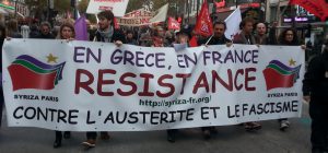 Quand Syrisa manifeste en France...