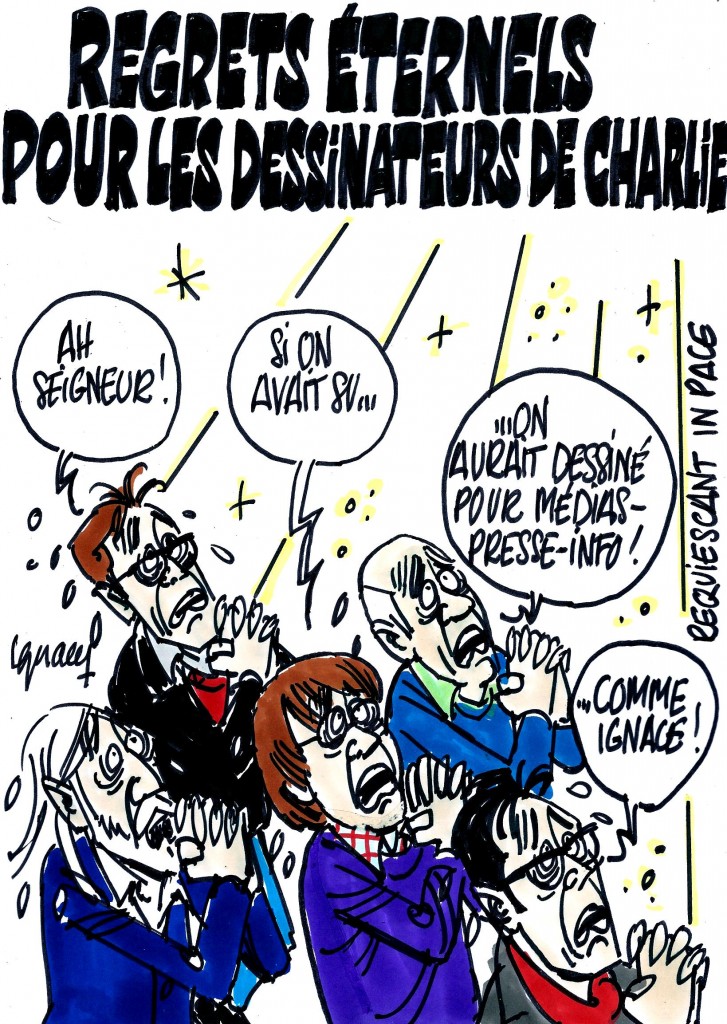 Ignace - Obsèques des dessinateurs de Charlie