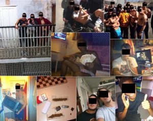 Sélection de photos postées par les détenus sur Facebook
