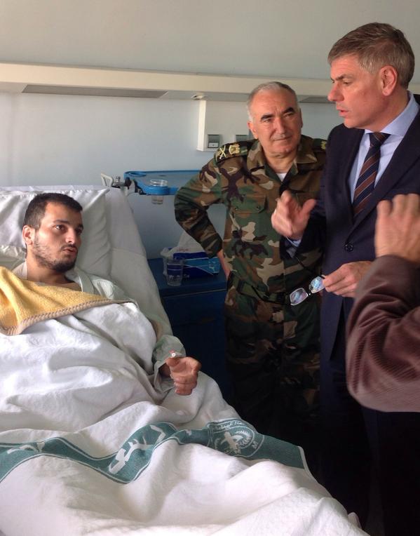 Visite d'un hôpital de Damas