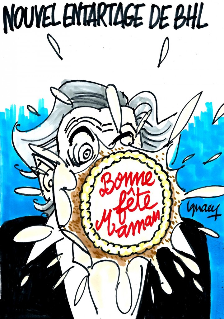 Ignace - Nouvel entartage de BHL