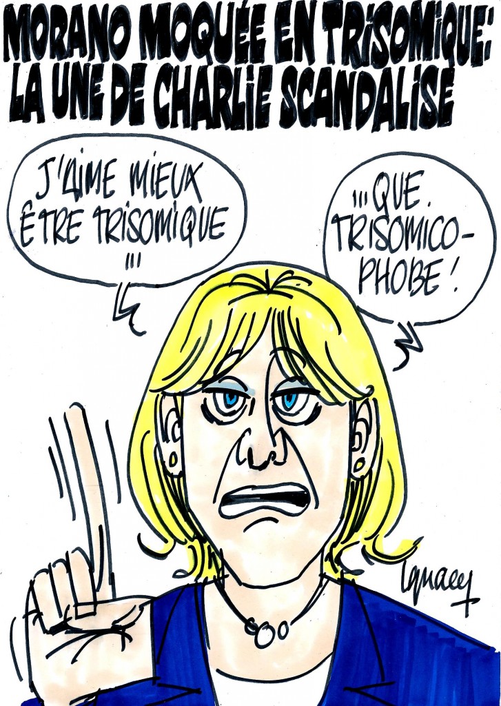 Ignace - Morano en trisomique à la une de Charlie Hebdo