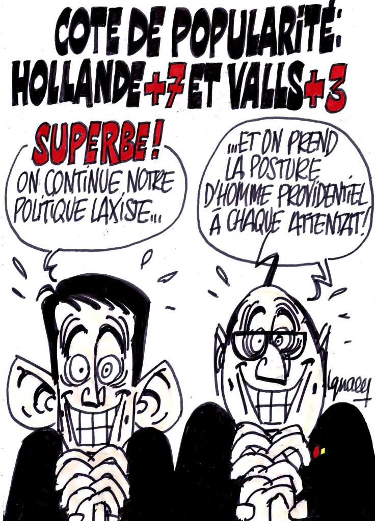 Ignace - Popularité en hausse pour Hollande et Valls