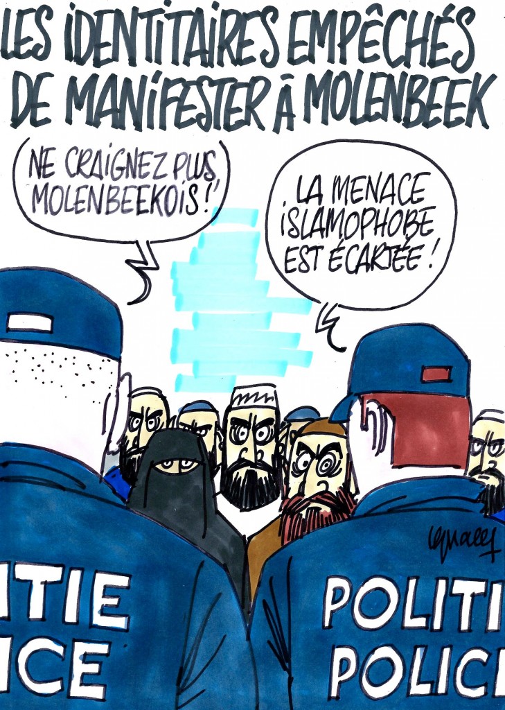 Ignace - Les identitaires empêchés de manifester à Molenbeek