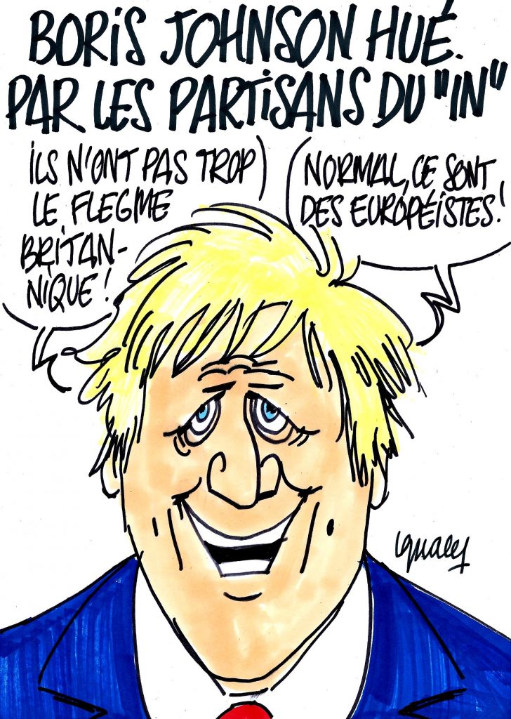 Ignace - Boris Johnson hué par les partisans du "In"