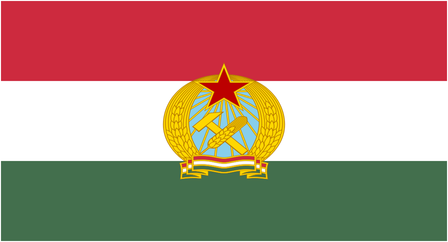 Drapeau du régime communiste hongrois 1949-1956