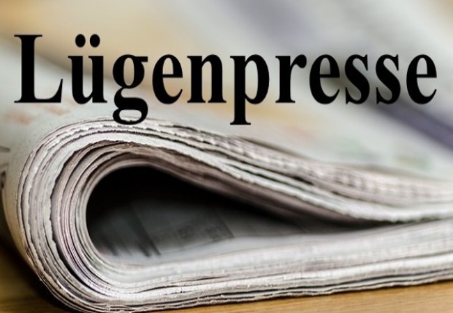 Légende : La presse à mensonges