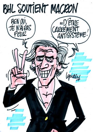 Ignace - BHL soutient Macron