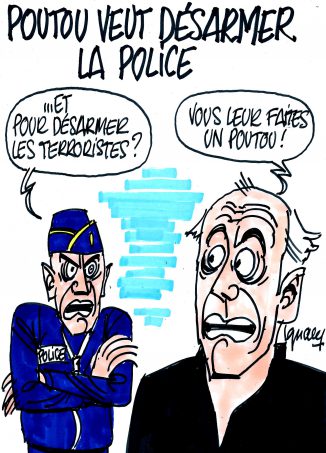 Ignace - Poutou veut désarmer la police