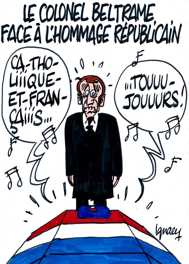 Ignace - Le colonel Beltrame face à l'hommage républicain