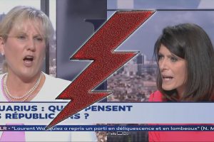 Nadine Morano face à trois journalistes pro-immigration