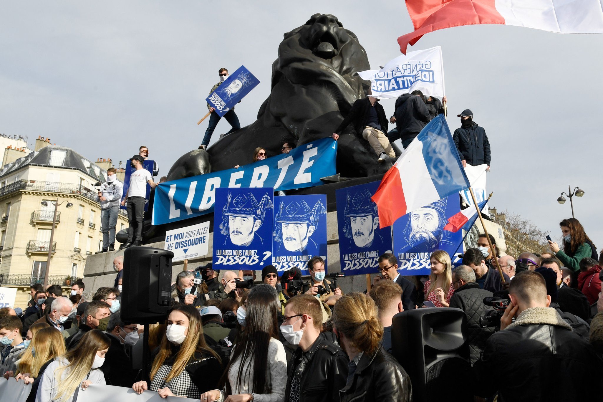 Reportage vidéo au sein de la manifestation de Génération Identitaire