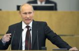 Vladimir Poutine dénonce l’adhésion des pays euro-atlantiques aux principes de Satan !