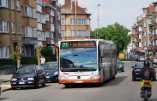 Belgique:des chauffeurs de bus prient pendant le service