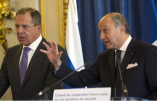 Sergeï Lavrov et Laurents Fabius, lors de la réunion du Conseil de Coopération franco-russes sur les questions de sécurité en Syrie