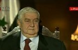 « Israël tient un rôle essentiel dans la conspiration tramée contre la Syrie», affirme le ministre syrien al-Mouallem