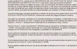Les autorités d’Argentine reconnaissent officiellement la Fraternité des Apôtres de Jésus et Marie, autrement dit la FSSPX !