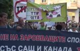 Bulgarie : manifestation contre le traité transatlantique (TTIP)