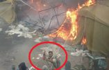 Ce que vous ne verrez pas au JT : les immigrés prennent des selfies pendant qu’ils incendient leur campement de réfugiés