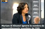 Myriam El Khomri ne connaît pas son CDD