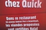 L’accord est signé : les Quick sont 100% halal