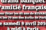 Le 9 avril, Rivarol fêtera ses 65 ans