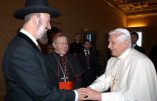 Le grand rabbin Metzger avec le pape Benoît XVI