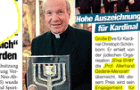 Le cardinal Schönborn participe à la conférence européenne des rabbins et loue Israël : normal pour un lauréat du B’naï B’rith