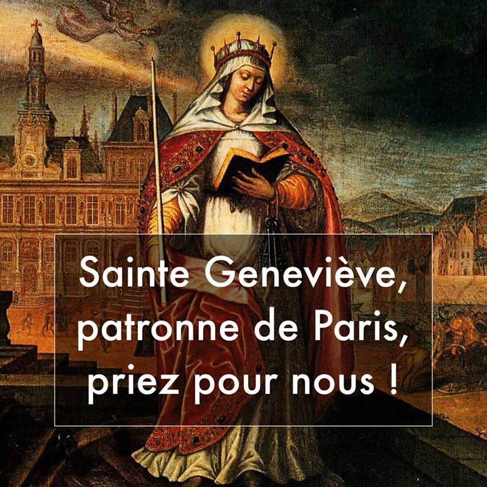 Sainte Geneviève face aux fuyards (citation) mediaspresse.info