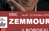 Eric Zemmour à Bordeaux le 13 octobre 2016