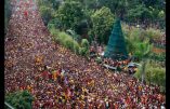 22 heures de procession catholique dans Manille