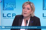 Marine Le Pen  fait le tour de l’actualité sur Public Sénat le 2 mars 2017 et répond aux questions brûlantes