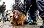 Des Femen arrêtées en voulant entrer dans le bureau de vote de Marine Le Pen
