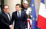Passation de pouvoirs entre Hollande et Hollande-bis, communément appelé Emmanuel Macron