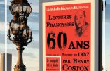 60 ans de Lectures Françaises les 2 et 3 septembre 2017