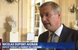 Un grand chef viré par un petit chef, Nicolas Dupont-Aignan brocarde Macron