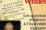 L’avant-guerre de Vendée et les questions religieuses à l’Assemblée législative (Marie Breguet)