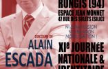1er octobre 2017 – Alain Escada interviendra à la Journée de Synthèse Nationale
