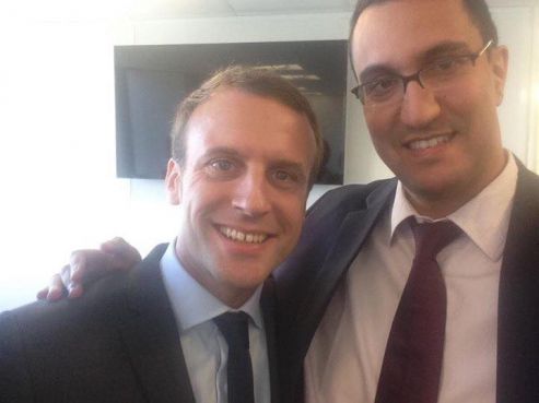 Résultat de recherche d'images pour "M'jid El Guerrab et Emmanuel Macron"