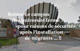 L’université de Reims fermée “pour raisons de sécurité” suite à l’installation d’immigrés clandestins