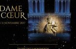 Du 8 au 11 novembre 2017, spectacle Dame de Cœur, parvis de Notre-Dame de Paris