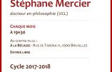 Bruxelles – Stéphane Mercier propose des cours mensuels de philosophie réaliste à l’école de Saint Thomas