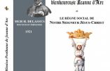 La mission posthume de sainte Jeanne d’Arc et le règne social de Notre Seigneur Jésus-Christ (Mgr Delassus)