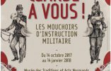 Jusqu’au 14 janvier 2018 au Château de Martainville – Exposition sur les mouchoirs d’instruction militaire
