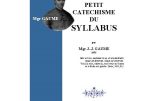 Petit catéchisme du Syllabus (Mgr Gaume)