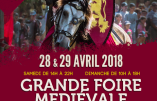 28 & 29 avril 2018 – Grande Foire Médiévale à Coucy-le-Château