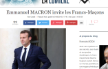 Ce mercredi, Macron reçoit la franc-maçonnerie à l’Elysée