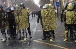 CRS repeints en jaune à Paris ce 1er décembre
