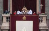 Message Urbi et Orbi du pape François : « la fraternité entre les peuples et les religions »