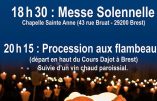 8 décembre 2018 – Procession aux flambeaux à Brest